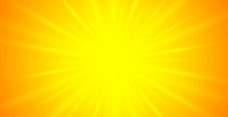 Canvas Print - abstract glowing flare yellow background with sunshine effect