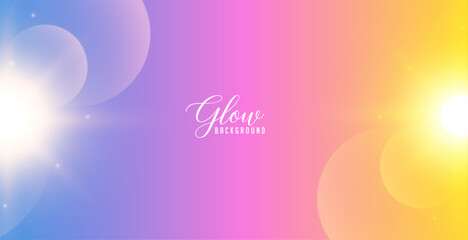 Canvas Print - glowing light flare wallpaper with shiny effect