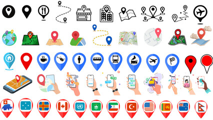 Google Map icon, Google map location Icon, location icon