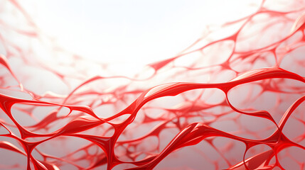 Sticker - blood vessels 3d rendering