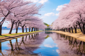 Wall Mural - spring in the park.