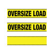 © bonky - Oversize load banner sign for trucks vector art illustration isolated