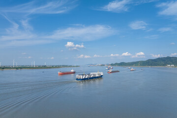 Poster - Yangtze river water transportation scene