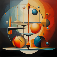 Wall Mural - Abstract representation of balance and harmony.