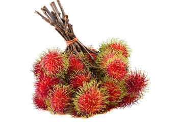 Wall Mural - Rambutan fruit isolated on white background