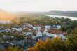 © Oleksandr Shcherban/Stocksy - Aerial view of historical european village with old architecture