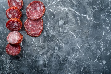 Sticker - Various raw meats such as sausages and steaks displayed on a tabletop