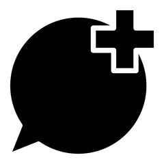 Wall Mural - medical chat icon