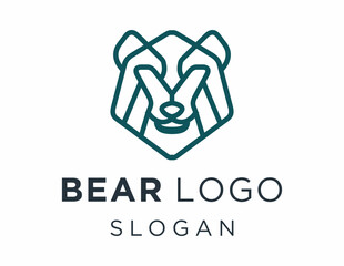 Wall Mural - Logo design about Bear on a white background. made using the CorelDraw application.