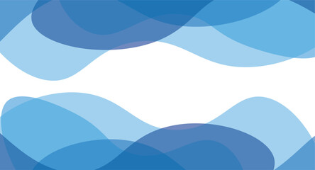 Poster - Abstract blue vector background with wave. Abstract modern blue wave vector background.