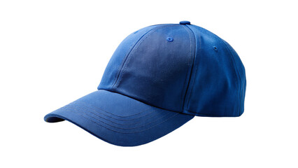 Wall Mural - Blue Baseball Cap Isolated On Transparent Background