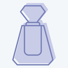 Icon Perfume. related to Cosmetic symbol. two tone style. simple design editable. simple illustration