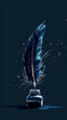 A quill that writes with ink made from quintessence. mobile phone wallpaper