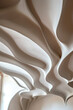 Elegant Curved Ceiling Architecture. Abstract closeup of a designer modern ceiling design with copy space.