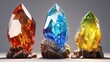 triad of vivid crystal gems