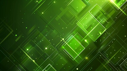 geometric green tech background