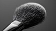 close up of high detail soft fiber makeup tool, text copy space