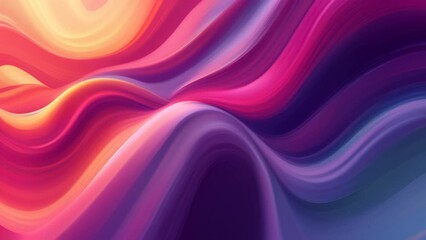 Sticker -  Vivid abstract waves, perfect for digital art or video backgrounds