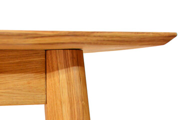 Poster - Wooden table elements close view png, isolated object