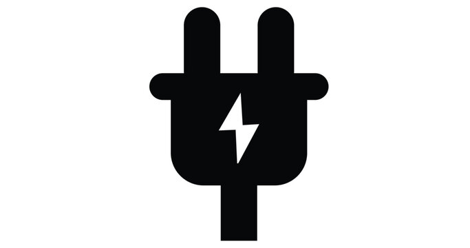 Electric plug icon. Vector illustration