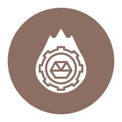 Sticker - Pyrometallurgy icon vector image. Can be used for Mettalurgy.