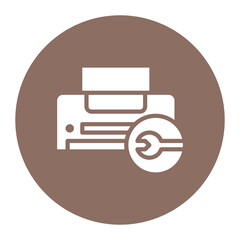 Sticker - Printer Maintenance icon vector image. Can be used for Printing.