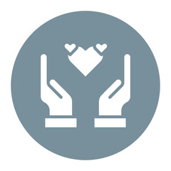 Poster - Palliative Care icon vector image. Can be used for Home Services.