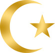Islam Symbol of Allah, beautiful gold graphics