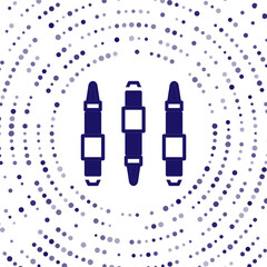 Poster - Blue Marker pen icon isolated on white background. Felt-tip pen. Abstract circle random dots. Vector
