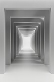Fototapeta Do przedpokoju - Gray background with lines, abstract, A simple gray background with layered lines from inside to outside