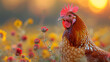 wildlife photography, authentic photo of a rooster in natural habitat, taken with telephoto lenses, for relaxing animal wallpaper and more