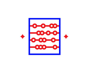 counter illustration in line style design. Linear illustration.	