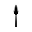 a black fork with four prongs