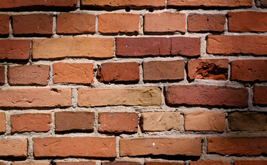 Wall Mural - old red brick wall texture background 4