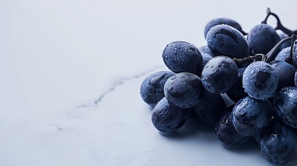 Poster - Generative AI : Grapes on a white background
