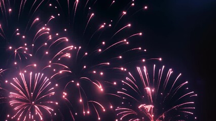 Poster - Colorful fireworks on bokeh background. New Year celebration, Sparkler New Year Background, AI Generated