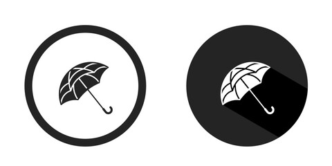 Umbrella logo. Umbrella icon vector design black color. Stock vector.