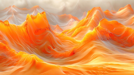 Wall Mural - Golden Dunes, Desert waves, Majestic Landscape