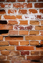 old red brick wall texture background 2