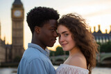Fototapeta Miasto -  Young Interracial Couple in London
