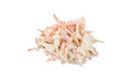 Homemade classic coleslaw on transparent background