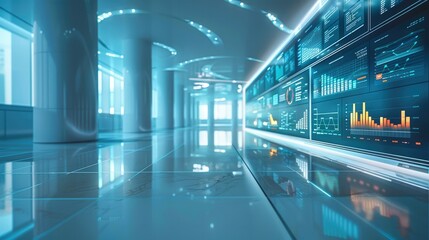 Aufkleber - Business trend forecast data analytics. Generative AI.