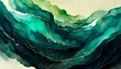 Darstellung von Wellen mittels Wasserfarben. Watercolor paint. Wasserfarben Hintergrund. Aquarell Wallpaper
