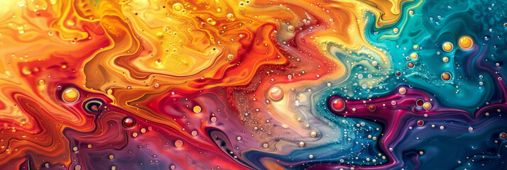 Wall Mural - Close-up Abstract Earth: Solar Storm in Surrealist Style Gen AI