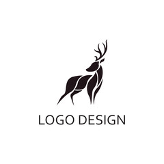 Wall Mural - creative deer for logo design