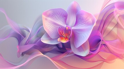 Wall Mural - abstract background , Flower Orchid as natural background 