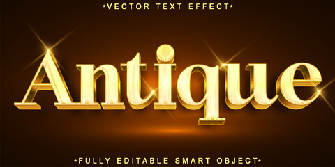 Poster - Historical Antique Vector Fully Editable Smart Object Text Effect