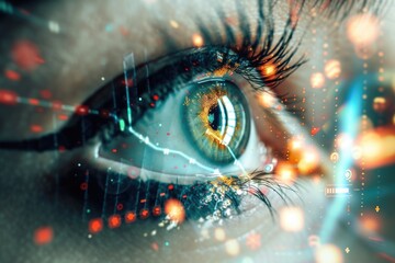  Human Eye with Integrated Technology Interface