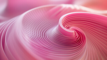 Wall Mural - Mesmerizing Infinite Pink Tunnel in Abstract Design