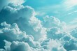 Soft white clouds against a bright blue sky Providing a dreamy and serene atmosphere for peaceful and uplifting content